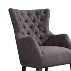 Fauteuil à oreilles capitonné Madison Park Isa
