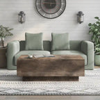 Table basse Uver Rustic 47 pouces à plateau relevable et une étagère, par Furniture of America