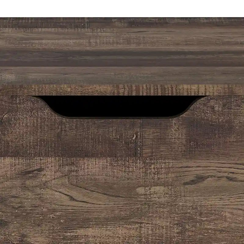 Table basse Uver Rustic 47 pouces à plateau relevable et une étagère, par Furniture of America