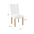 Chaise de salle à manger HomePop Classic Parsons - Lot de 2