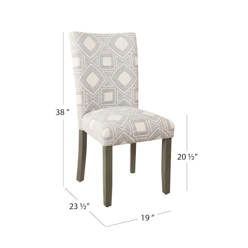 Chaise de salle à manger HomePop Classic Parsons - Lot de 2
