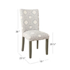 Chaise de salle à manger HomePop Classic Parsons - Lot de 2