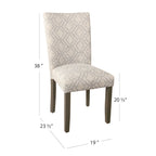 Chaise de salle à manger HomePop Classic Parsons - Lot de 2