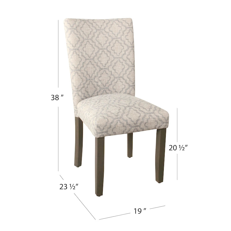 Chaise de salle à manger HomePop Classic Parsons - Lot de 2