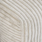 Canapé d'angle moderne en forme de L avec 5 coussins et pouf méridienne, housses de coussins amovibles