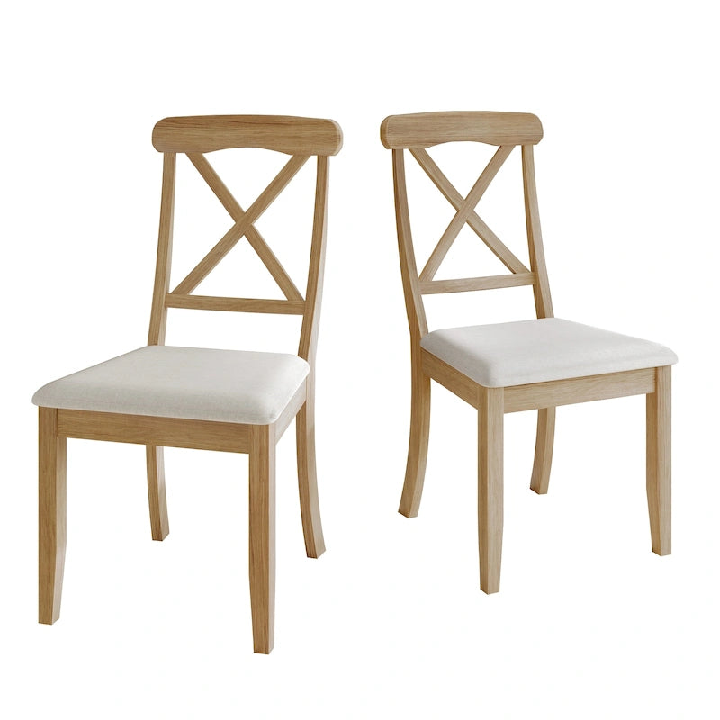 Chaises de salle à manger en bois style ferme CraftPorch (lot de 2) - Non disponible