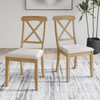 Chaises de salle à manger en bois style ferme CraftPorch (lot de 2) - Non disponible
