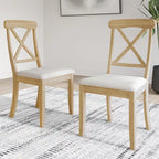 Chaises de salle à manger en bois style ferme CraftPorch (lot de 2) - Non disponible