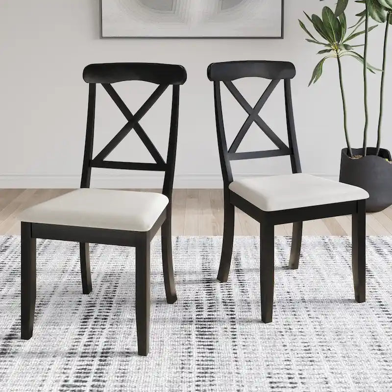 Chaises de salle à manger en bois style ferme CraftPorch (lot de 2) - Non disponible