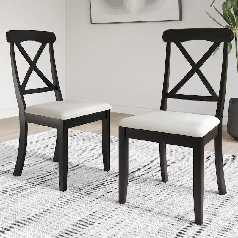 Chaises de salle à manger en bois style ferme CraftPorch (lot de 2) - Non disponible