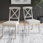 Chaises de salle à manger en bois style ferme CraftPorch (lot de 2) - Non disponible