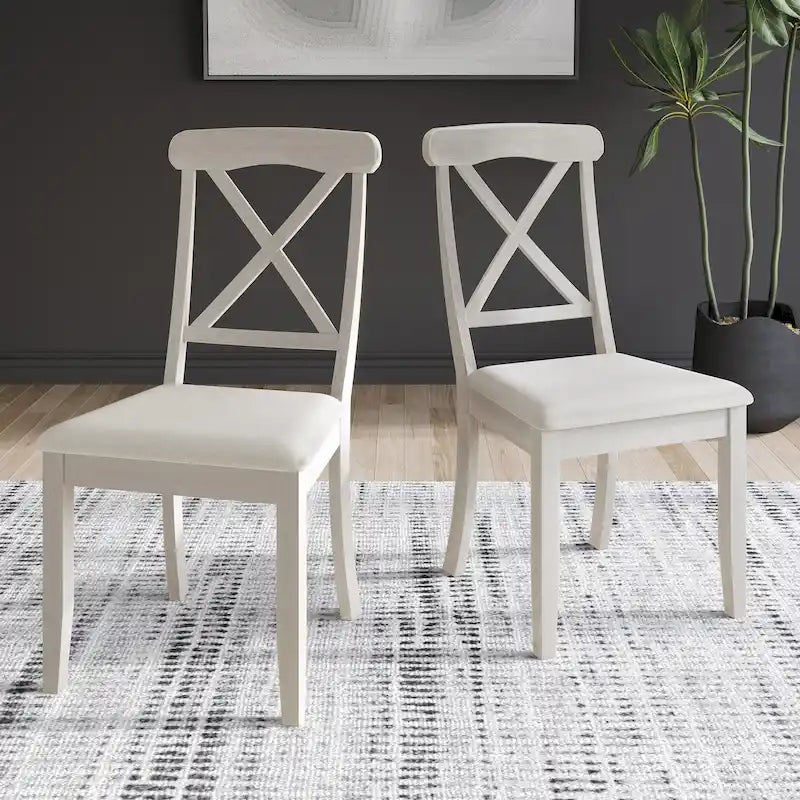 Chaises de salle à manger en bois style ferme CraftPorch (lot de 2) - Non disponible