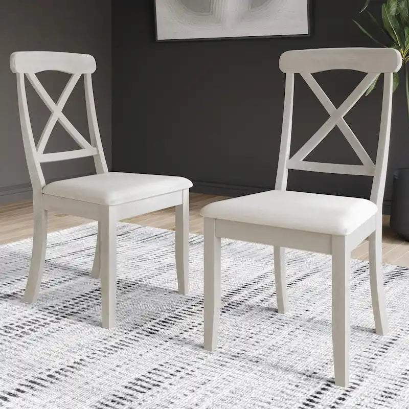 Chaises de salle à manger en bois style ferme CraftPorch (lot de 2) - Non disponible