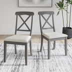 Chaises de salle à manger en bois style ferme CraftPorch (lot de 2) - Non disponible