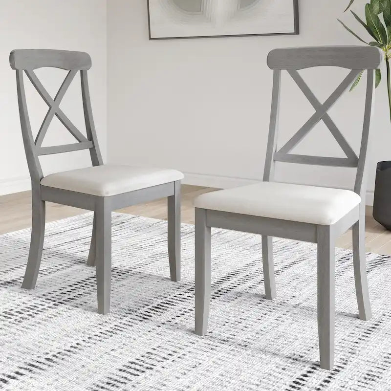Chaises de salle à manger en bois style ferme CraftPorch (lot de 2) - Non disponible