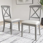 Chaises de salle à manger en bois style ferme CraftPorch (lot de 2) - Non disponible