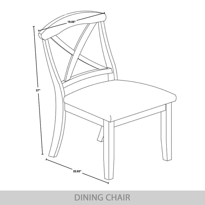 Chaises de salle à manger en bois style ferme CraftPorch (lot de 2) - Non disponible