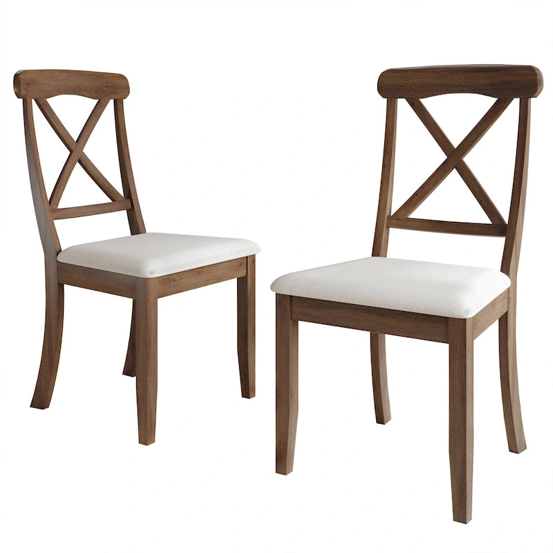 Chaises de salle à manger en bois style ferme CraftPorch (lot de 2) - Non disponible