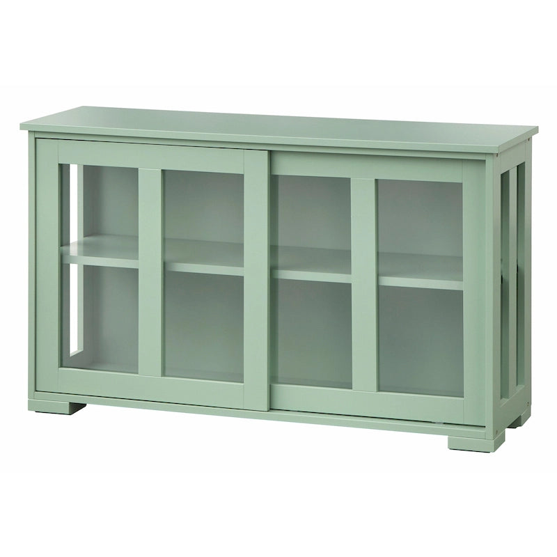 Vitrine empilable à porte coulissante en verre Porch &amp; Den Jefferson