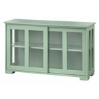 Vitrine empilable à porte coulissante en verre Porch &amp; Den Jefferson
