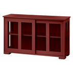 Vitrine empilable à porte coulissante en verre Porch &amp; Den Jefferson