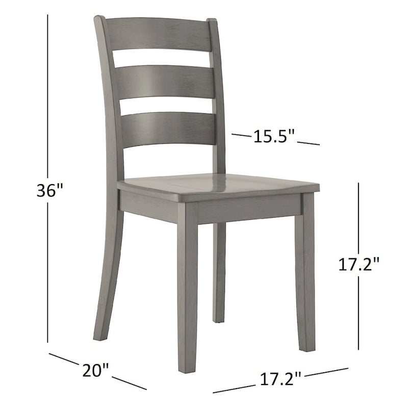 Chaises de salle à manger en bois Wilmington II (lot de 2) par iNSPIRE Q Classic