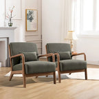 Fauteuil d'appoint moderne Aston en bois massif pour salon