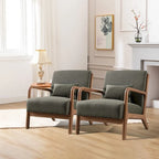 Fauteuil d'appoint moderne Aston en bois massif pour salon