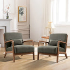 Fauteuil d'appoint moderne Aston en bois massif pour salon