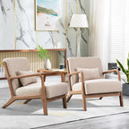 Fauteuil d'appoint moderne Aston en bois massif pour salon