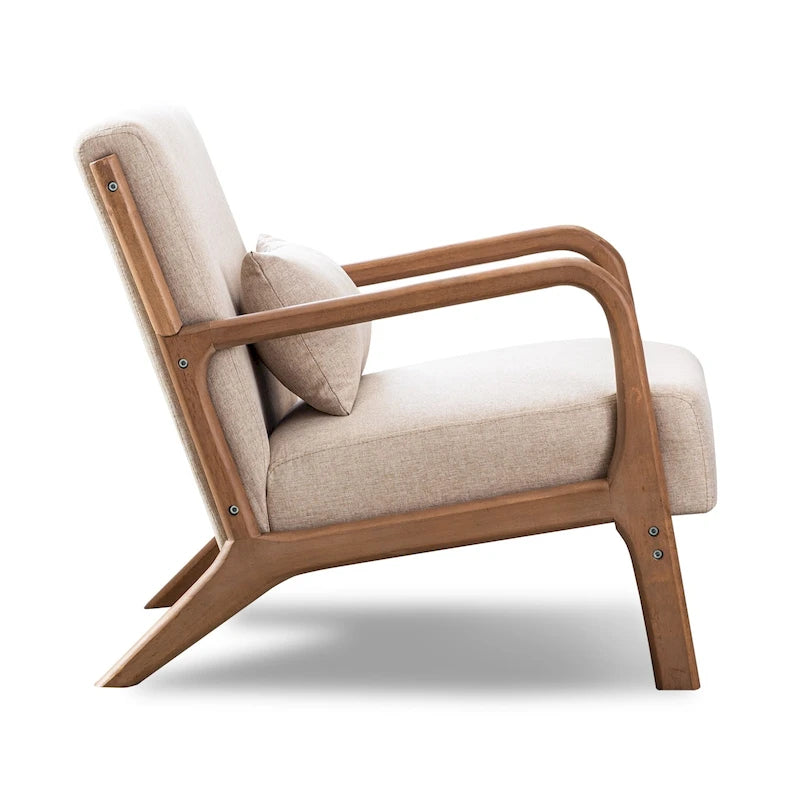 Fauteuil d'appoint moderne Aston en bois massif pour salon