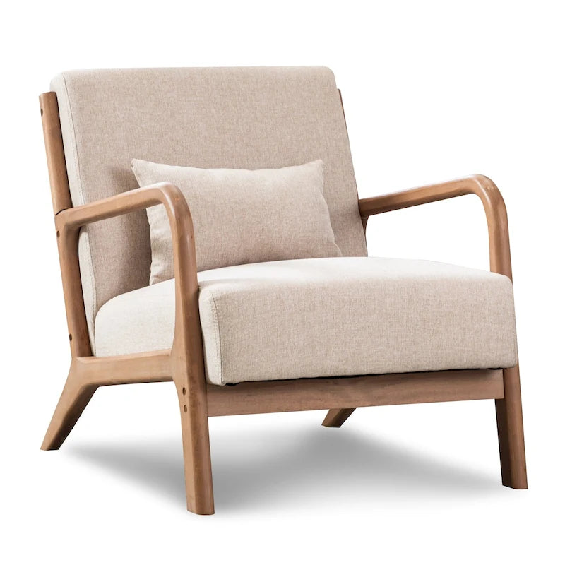 Fauteuil d'appoint moderne Aston en bois massif pour salon