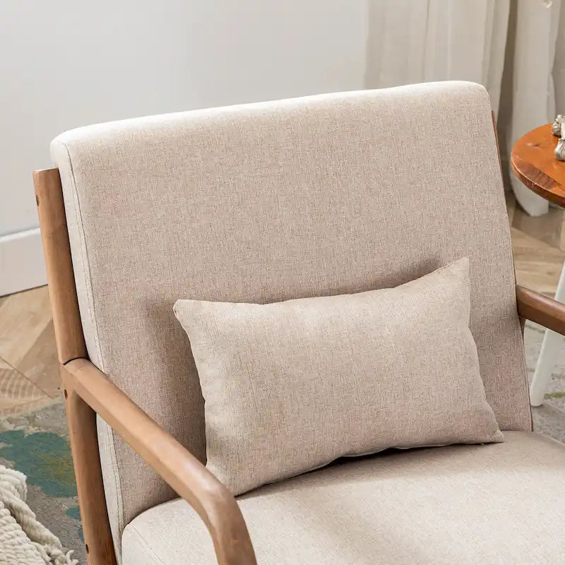Fauteuil d'appoint moderne Aston en bois massif pour salon