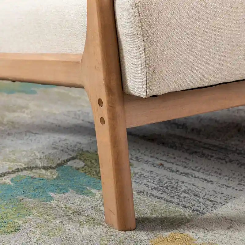 Fauteuil d'appoint moderne Aston en bois massif pour salon