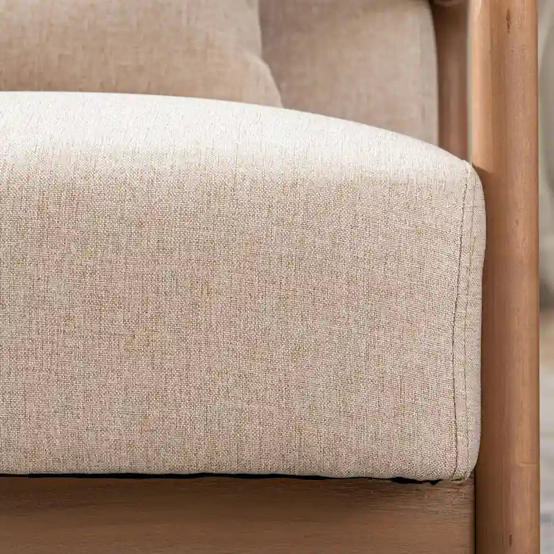 Fauteuil d'appoint moderne Aston en bois massif pour salon