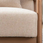Fauteuil d'appoint moderne Aston en bois massif pour salon