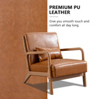 Fauteuil d'appoint moderne Aston en bois massif pour salon