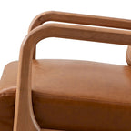 Fauteuil d'appoint moderne Aston en bois massif pour salon