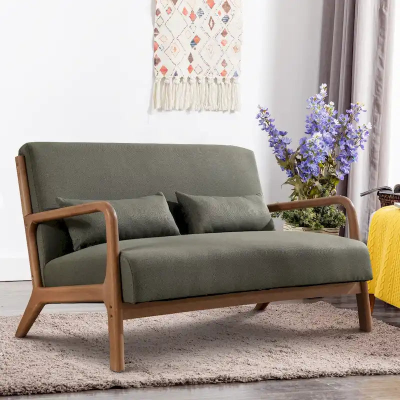 Fauteuil d'appoint moderne Aston en bois massif pour salon