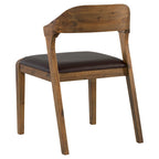 Chaise de salle à manger en bois Rasmus style milieu du siècle