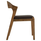 Chaise de salle à manger en bois Rasmus style milieu du siècle