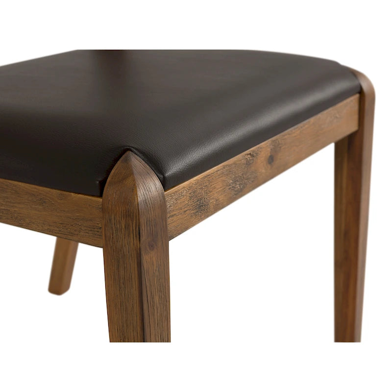 Chaise de salle à manger en bois Rasmus style milieu du siècle