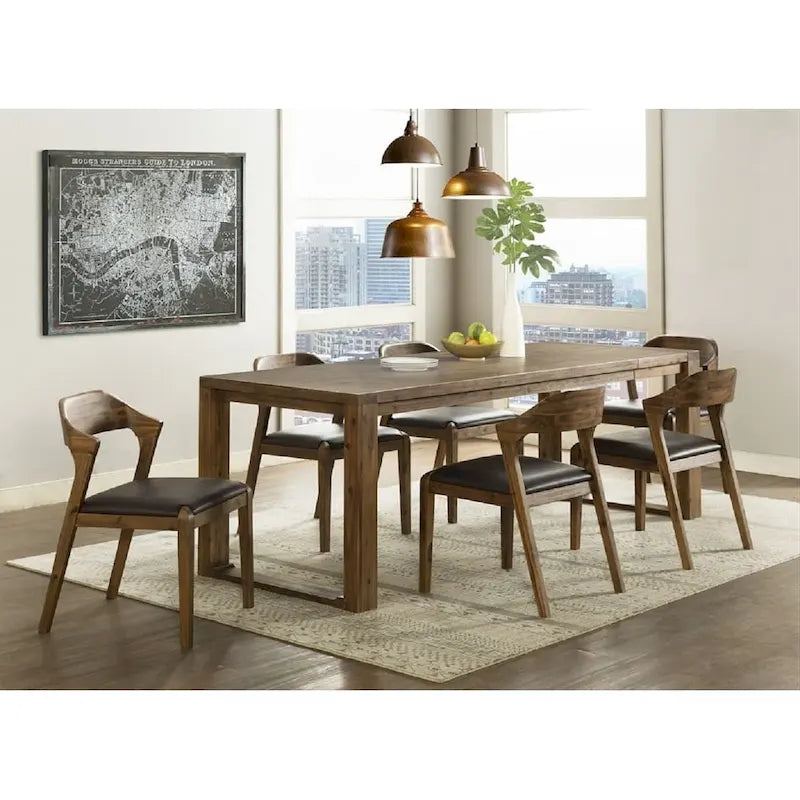 Chaise de salle à manger en bois Rasmus style milieu du siècle