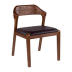 Chaise de salle à manger en bois Rasmus style milieu du siècle
