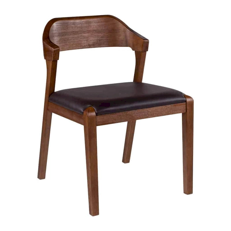Chaise de salle à manger en bois Rasmus style milieu du siècle