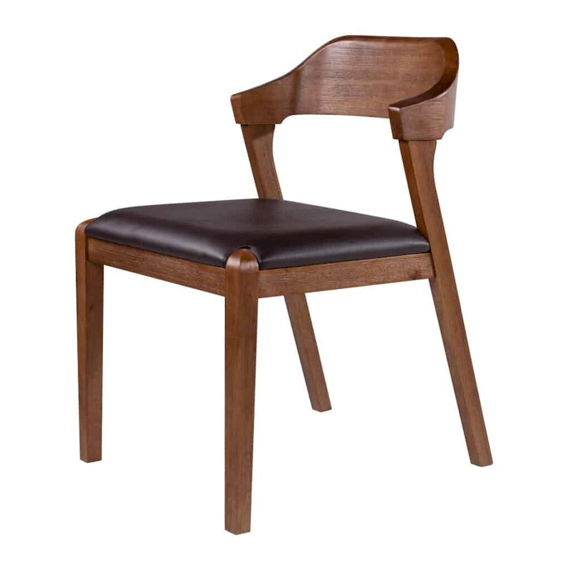 Chaise de salle à manger en bois Rasmus style milieu du siècle