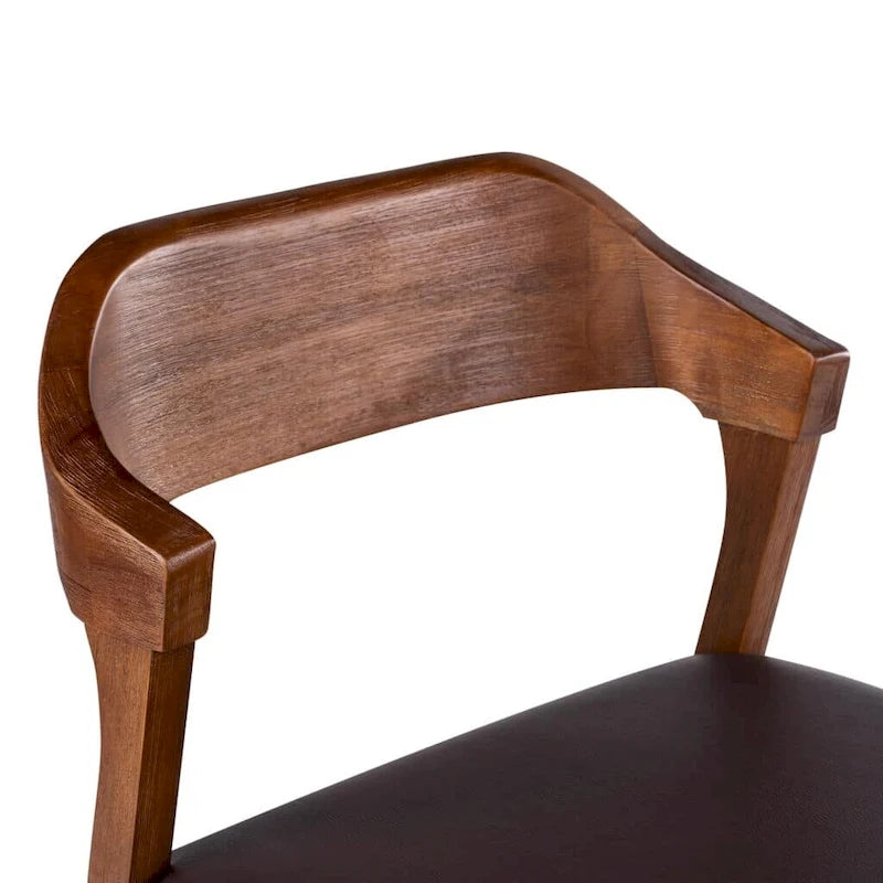 Chaise de salle à manger en bois Rasmus style milieu du siècle