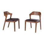 Chaise de salle à manger en bois Rasmus style milieu du siècle