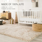 Pouf/repose-pieds rond en jute Saba de Juniper Home