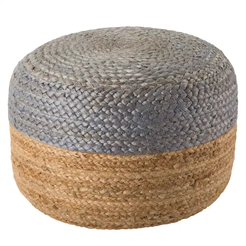 Pouf/repose-pieds rond en jute Saba de Juniper Home
